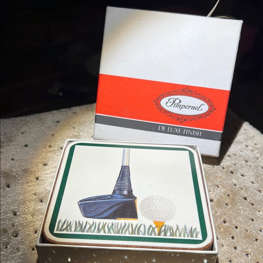 Pimpernel Golf Coaster Set